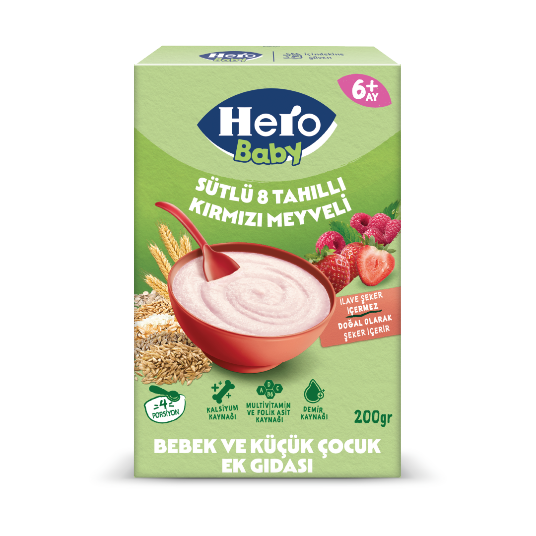 Sütlü 8 Tahıllı Kırmızı Meyveli