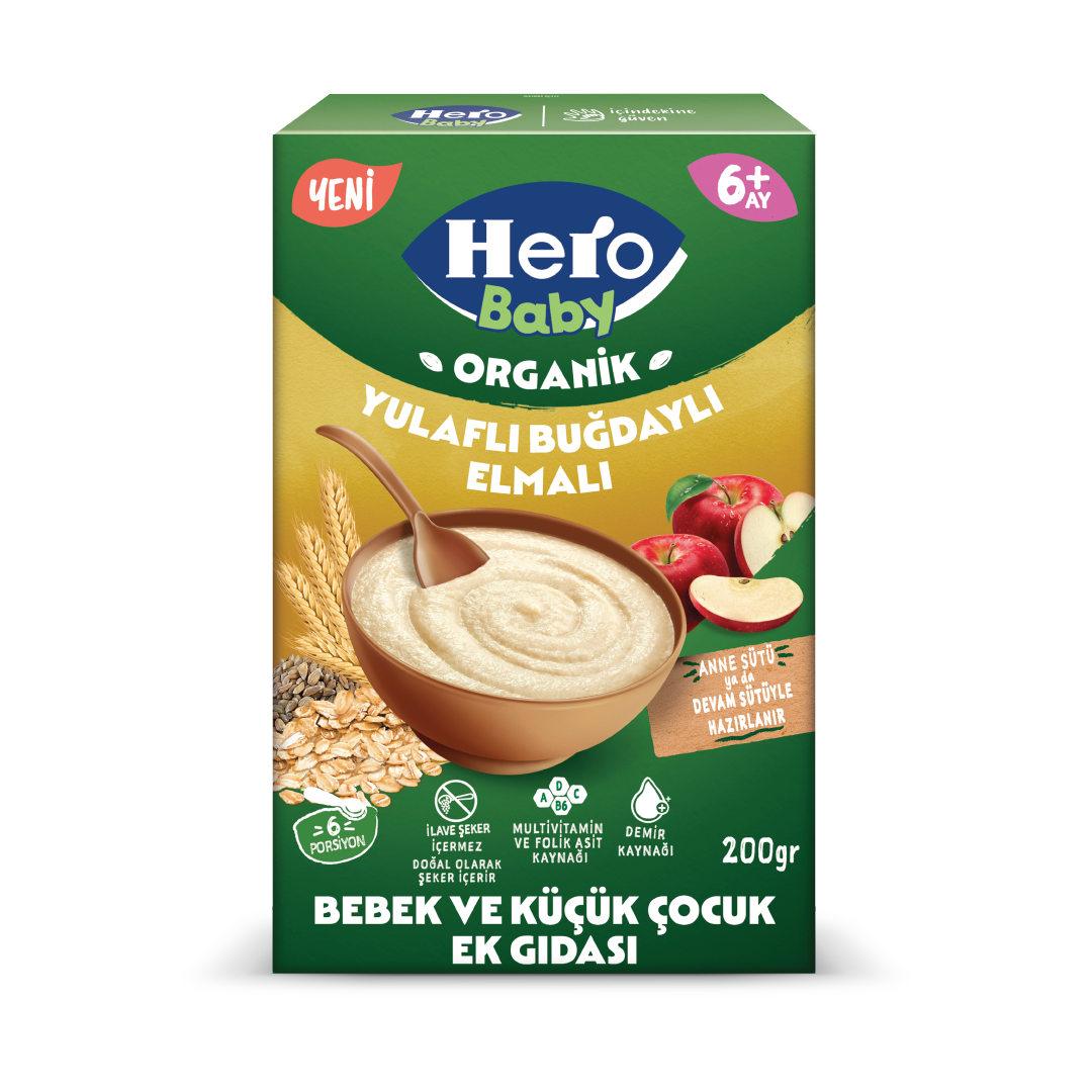 Yulaflı Buğdaylı Elmalı Organik